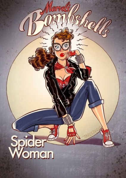Русский пинап от Андрея Тарусова &mdash; такими героев вселенной Marvel вы еще не видели