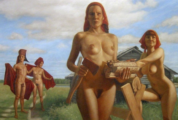 Мороз и Элвис; день чудесный: Король, лес и обнаженные финские девушки от Маркку Лааксо