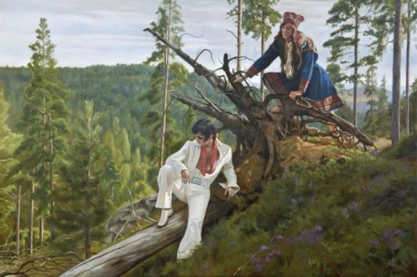 Мороз и Элвис; день чудесный: Король, лес и обнаженные финские девушки от Маркку Лааксо