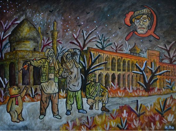 Омский художник Никита Поздняков, красные йоги и необычная повседневность