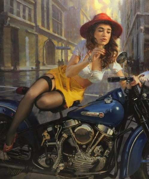 Бог мото-арта Дэвид Уль и его красотки Harley-Davidson Бог мото-арта Дэвид Уль и его красотки Harley-Davidson