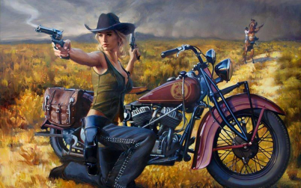 Бог мото-арта Дэвид Уль и его красотки Harley-Davidson Бог мото-арта Дэвид Уль и его красотки Harley-Davidson