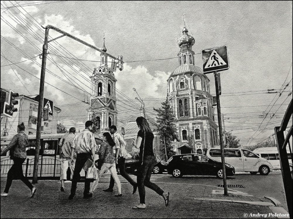 Фотореалистичная живопись шариковой ручкой от Андрея Полетаева Фотореалистичная живопись шариковой ручкой от Андрея Полетаева