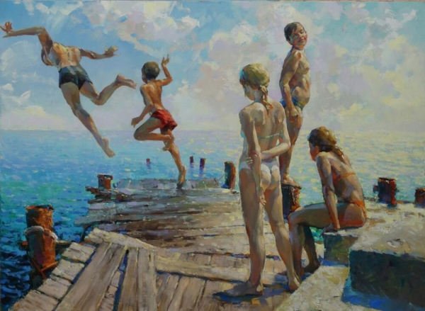 Пляжные истории крымского художника Димитрия Николаева