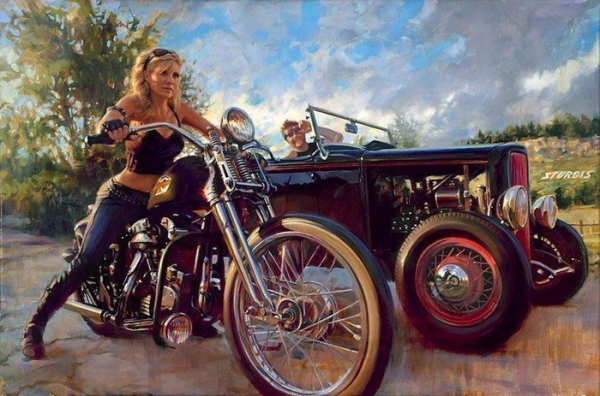 Бог мото-арта Дэвид Уль и его красотки Harley-Davidson Бог мото-арта Дэвид Уль и его красотки Harley-Davidson