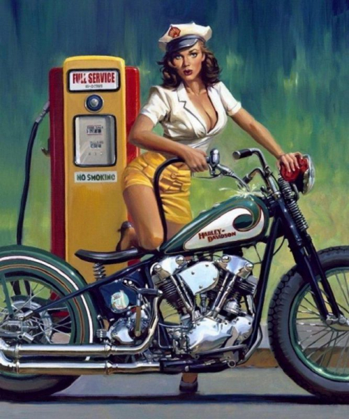 Бог мото-арта Дэвид Уль и его красотки Harley-Davidson Бог мото-арта Дэвид Уль и его красотки Harley-Davidson